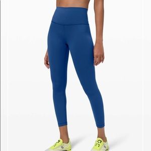 Lululemon Wunder Train Leggings Regatta Blue